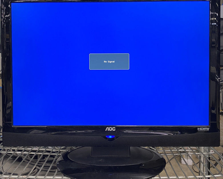 AOC L22W898 22" 720p LCD HDTV TV Television HDMI VGA RCA S-Video w/o REMOTE