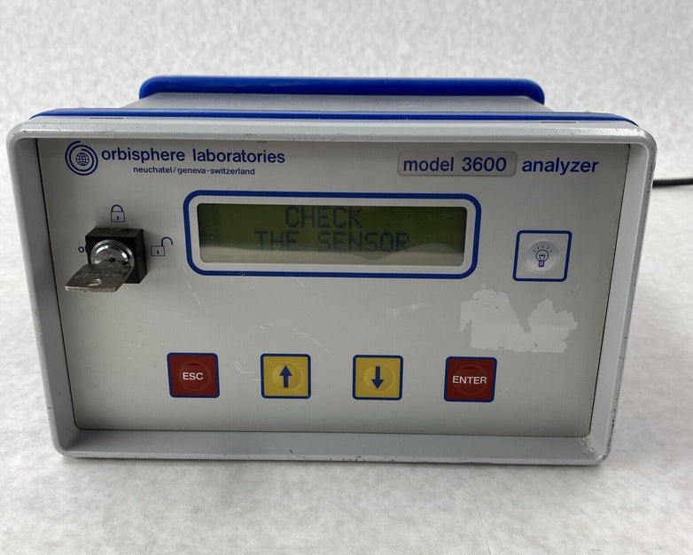 Orbisphere Laboratories Model 3600 Analyzer w/ Key and Power Adapter