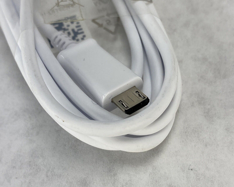 Lot of 2 OEM Samsung ETAOU61JWE 2.0 Amp Wall Charger and 5ft ECB-DU4EWE Cable