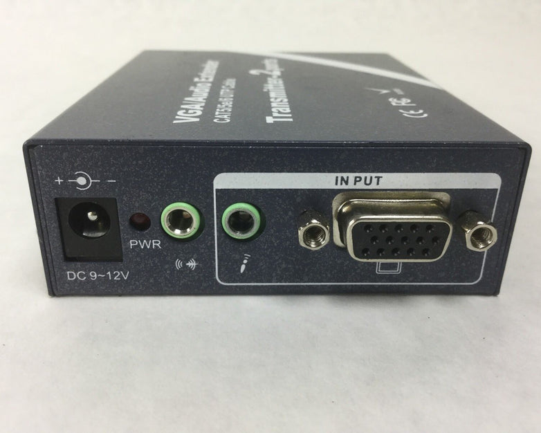 VGA/Audio Extender 1Transmitter-2ports(CAT5/5e/6 UTP Cable)w/Power Supply&Cables