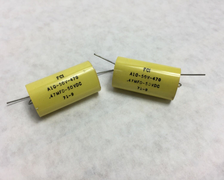 NOS TC1 A10-50V-470 .47MFD-50VDC Lot of 2