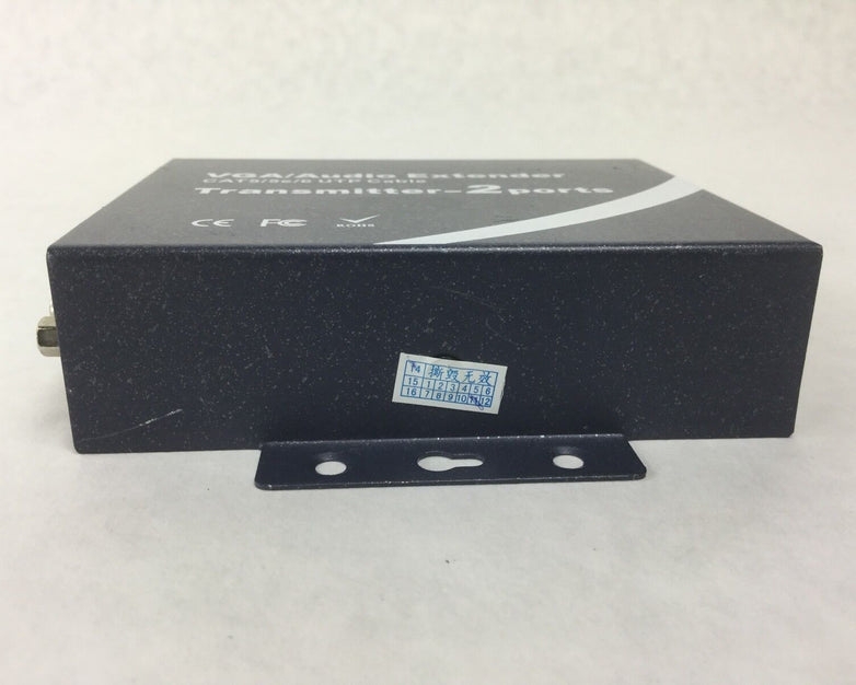 VGA/Audio Extender 1Transmitter-2ports(CAT5/5e/6 UTP Cable)w/Power Supply&Cables