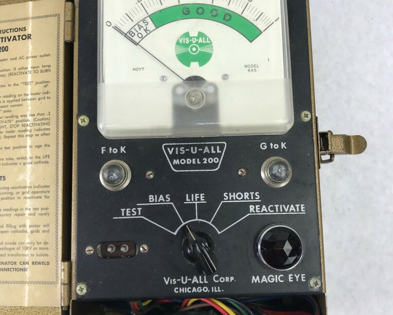Vis-U-All Reactivator Model V200 200 Shorts Tester