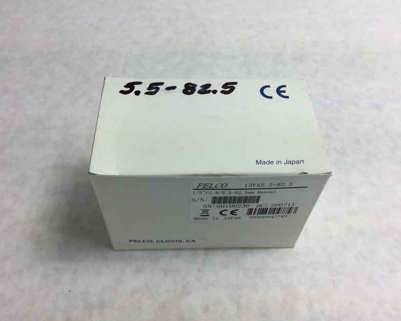PELCO F1.8/5.5-82.5mm Security Camera Lens NIB