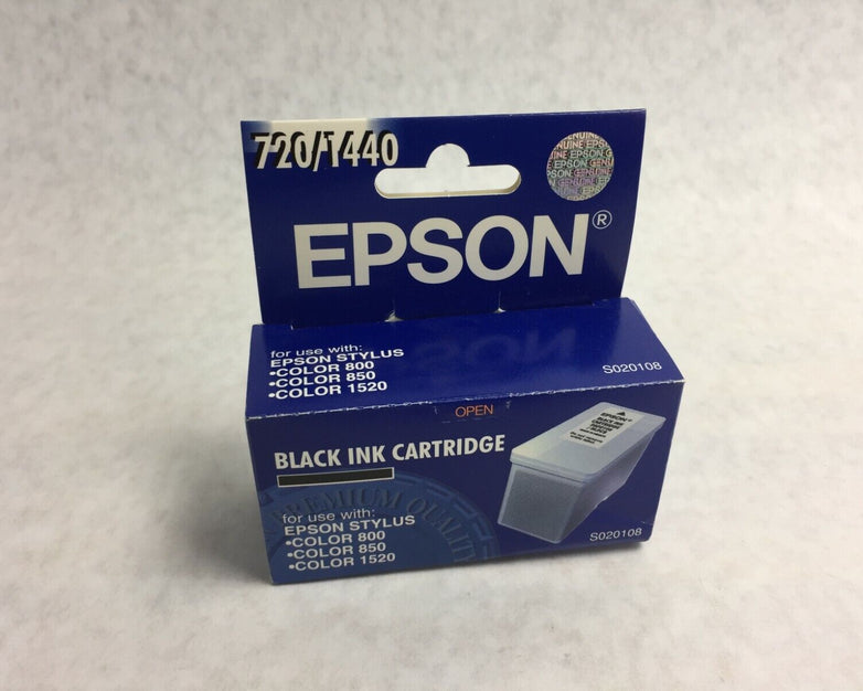 Genuine Epson Black Ink Cartridge S020108