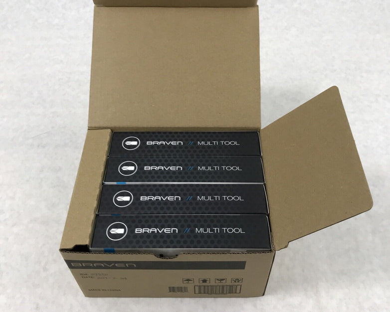 Lot of 4 Braven BRV-PRO Series Accessory Nine Tool Signal Mirror Multi Tool