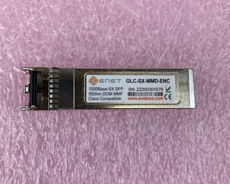 Enet GLC-SX-MMD-ENC / GLCSXMMDENC 1000BASE-SX SFP Transceiver Module 850nm MMF