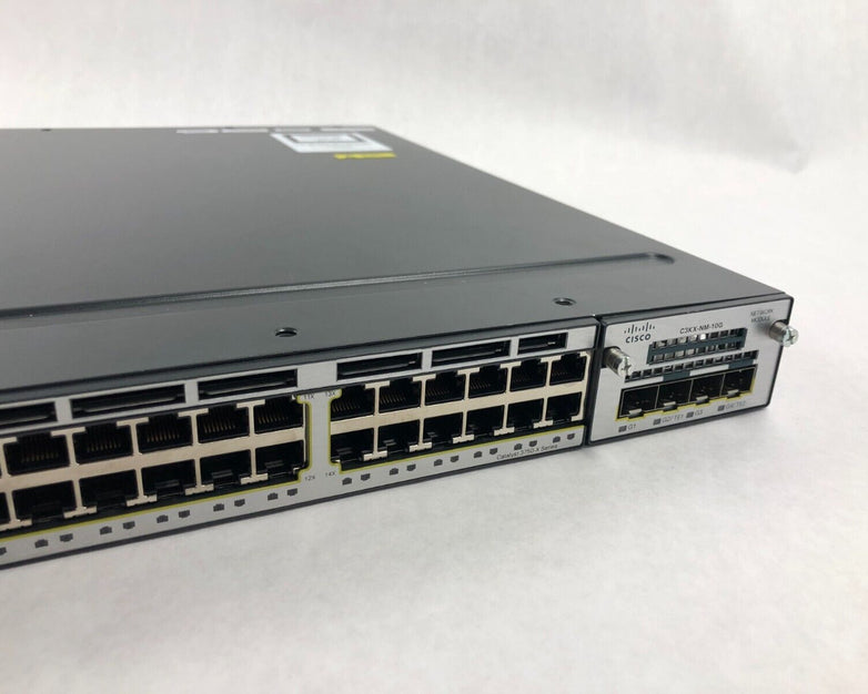 Cisco Catalyst WS-C3750X-24T-S 24-Ports Gigabit Network Switch