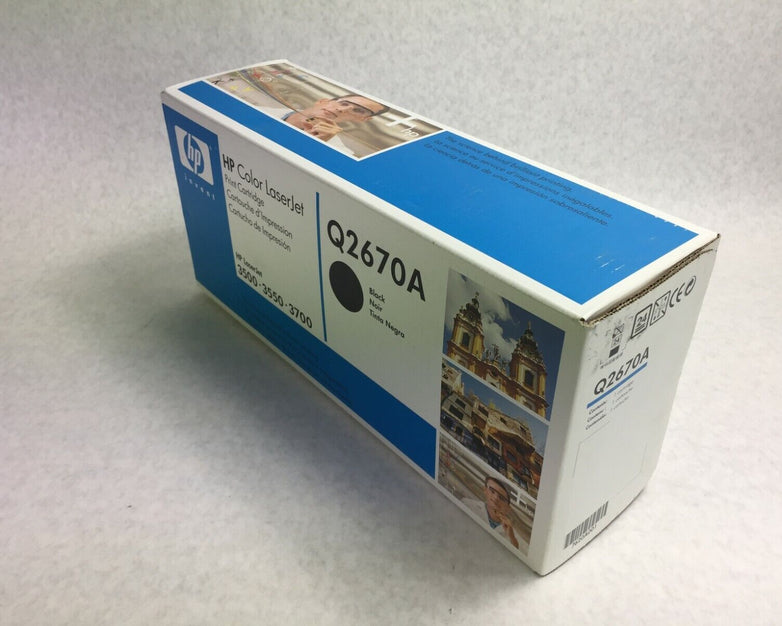 Genuine HP Laserjet Q2670A Black Toner Cartridge Factory Sealed Box
