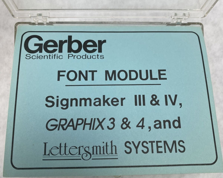 Gerber Scientific P17996D Clarendon Bold Signmaker III & IV Graphix Lettersmith