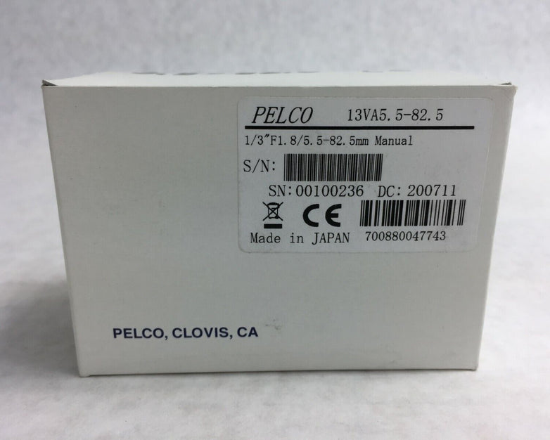 PELCO F1.8/5.5-82.5mm Security Camera Lens NIB