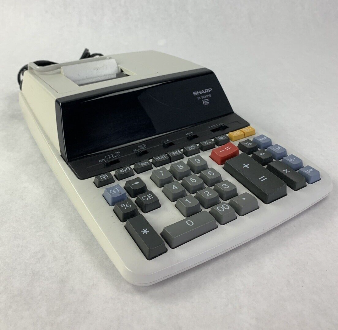 Sharp EL-2630PIII Commercial 12 Digit Printing Calculator