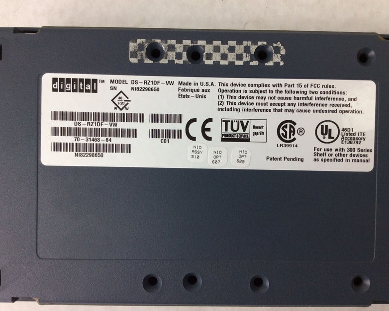 DEC/Digital DS-BA356-KF SW Shelf Uscsi Device Disk Pedestal