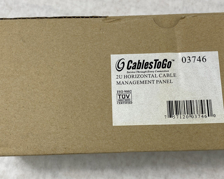 2U (3.5IN) horizontal cable management panel Black DF2 03746