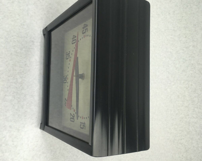 Vintage ME Quartz Table Top Black Plastic Clock