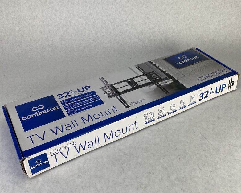 CONTINUUS CTM-3000 TV Wall Mount 32 Inches And Up Max Capacity 88 lbs
