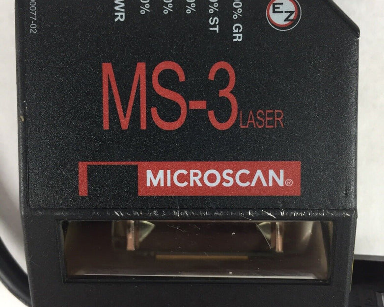 Microscan Siemens MS-3 Laser Barcode Scanner Reader 067-1552-01B