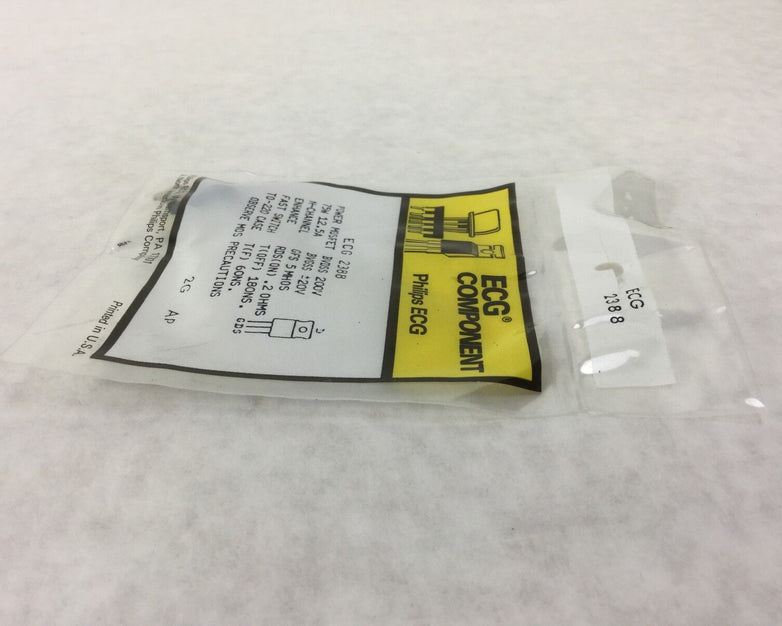 Philips ECG 2388 Transistor, PWR MOSFET, 75W 12.5A, NEW SEALED