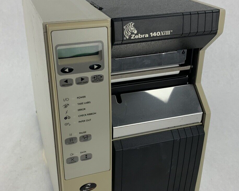 Zebra 140Xi III Label Ribbon and Thermal Printer Broken Window - For Parts