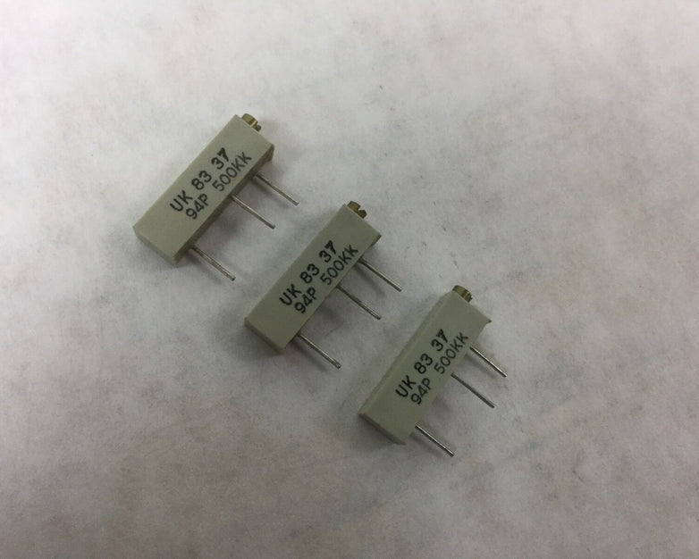 Allen Bradley Potentiometer, UK 83 37, 94P 500KK, (Lot of 3) NEW