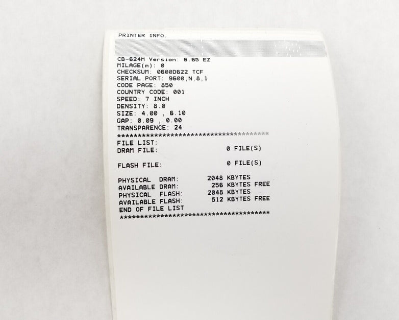 Cub CB-624M Thermal Transfer Printer Parts or Repair Bad Printhead