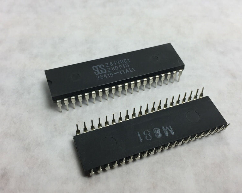 (2) SGS Z8420B1 PIO Parallel In/Out Controller NOS Lot of 2