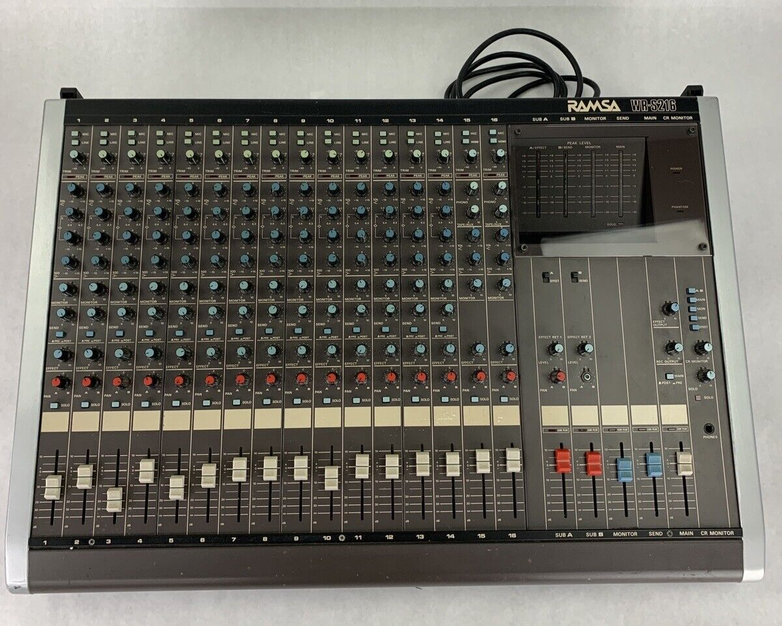 Panasonic Ramsa WR-S216 16 Channel Analog Mixer Audio Mixing Console Tested