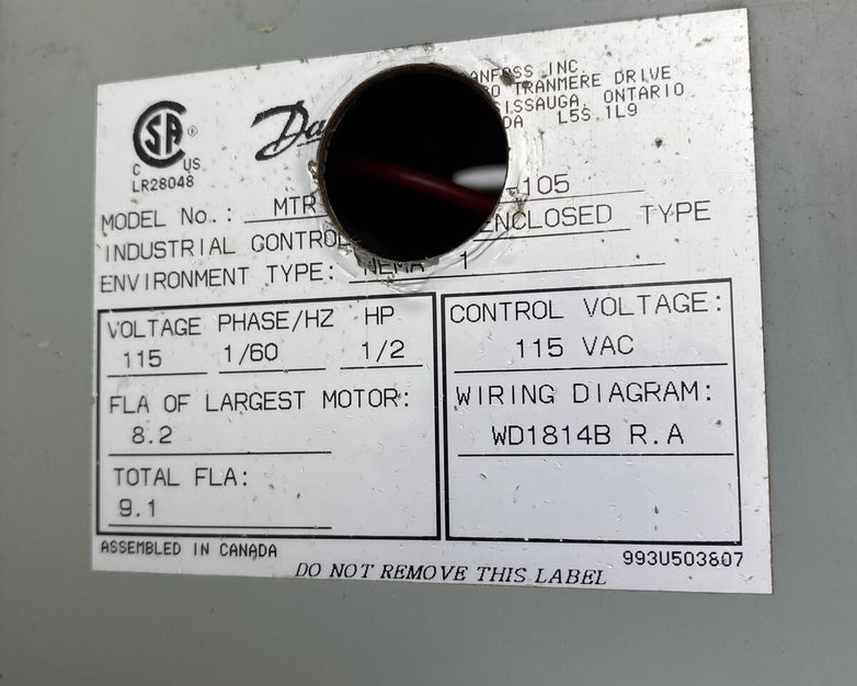 Blue Giant 038-158 ES Truck Restraint Control Panel 115V/VAC