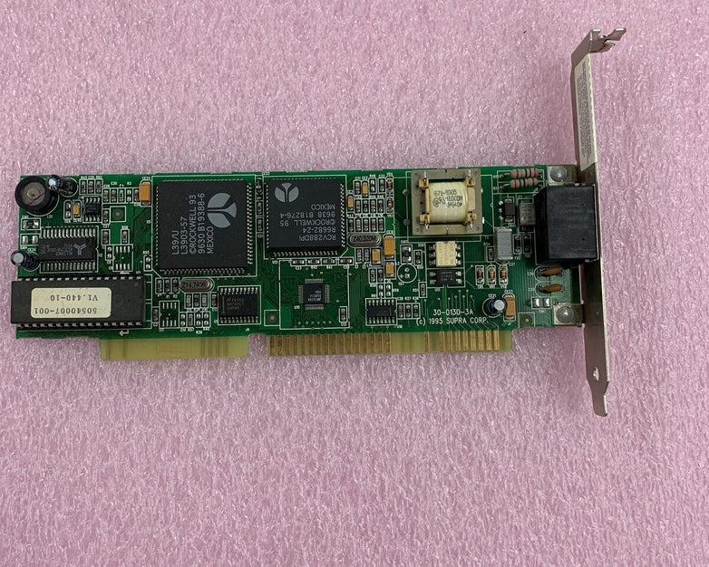 Supra 16-Bit ISA Modem Card SupraExpress 33.6i PnP VoiceInternal 30-0130-3A