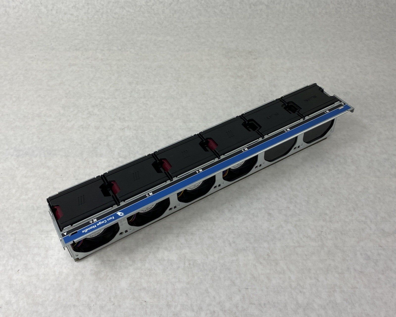 HP DL380p Gen 8 Fan Cage W/ Lot of 4 Fans & 2 Blank 654577-002 -Tested & Working