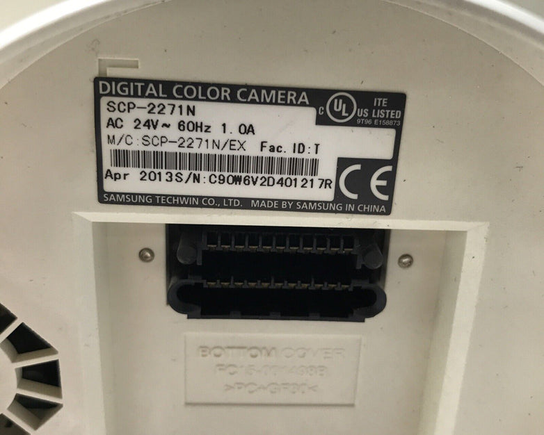 Samsung Digital Color Camera SCP-2271N 60Hz AC 24V PC-GF30 Security Camera