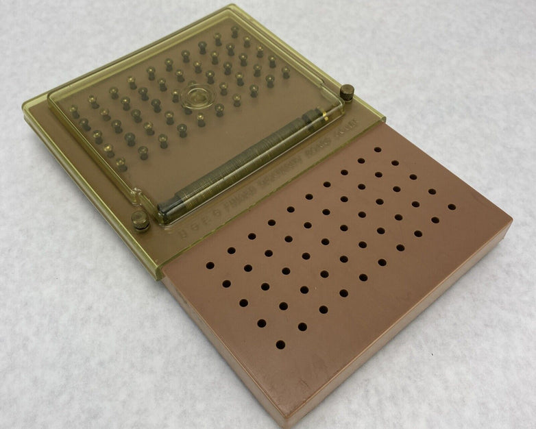 Vintage USES Finger Dexterity Board Beige Tint Cover