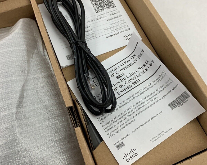 New Box Opened Cisco CP-8831-K9 Unified IP Conference Phone Base & Control Unit
