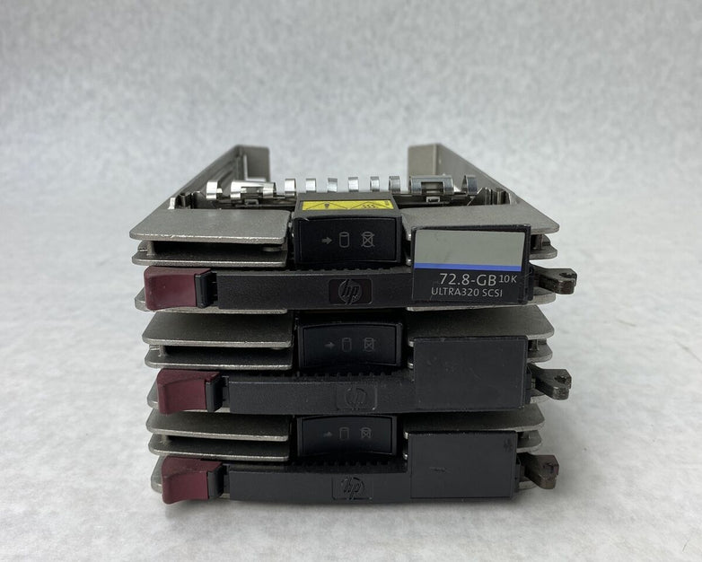 Lot of 3 HP ULTRA3 SCSI Hard Drive Caddy Tray 233349-001 Tray Only