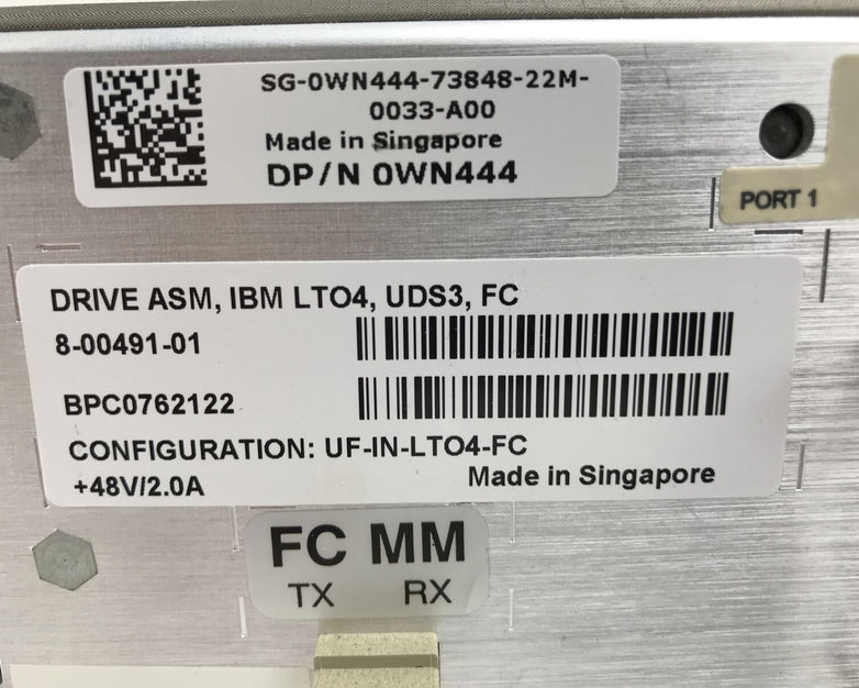 DELL 0WN444 WN444 Powervault ML6000 LTO-4 FC Library Tape Drive