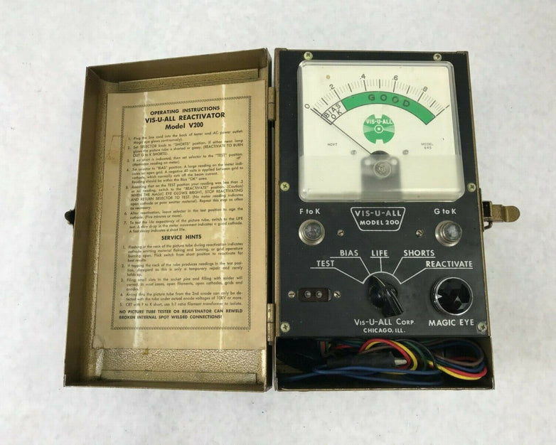 Vis-U-All Reactivator Model V200 200 Shorts Tester