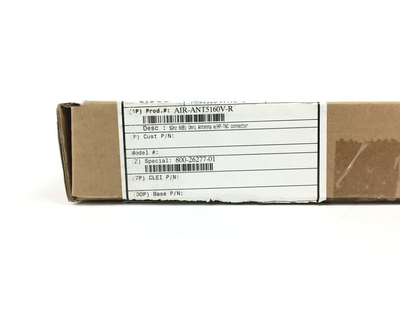Cisco 800-26277-01 AIR-ANT5160V-R Mast and Beam Mount 5GHz, 6dBi Omnidirectional