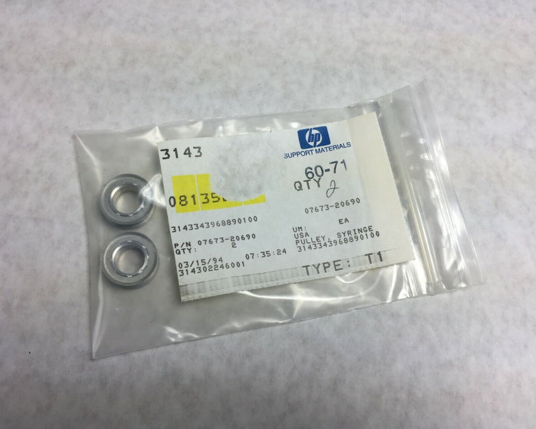 OEM HP Agilent Pulley Syringe 07673-20690 Lot of 2 NOS