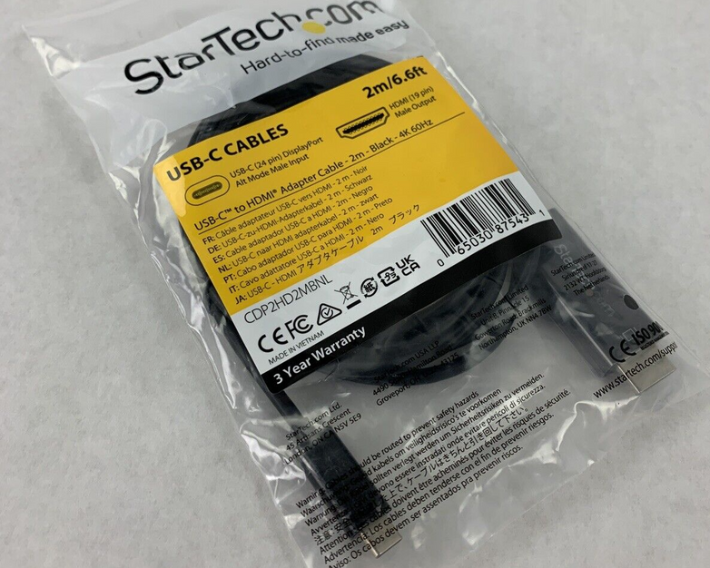 New OEM Startech 6ft USB C to HDMI Cable 4K 60Hz USB Type C DP