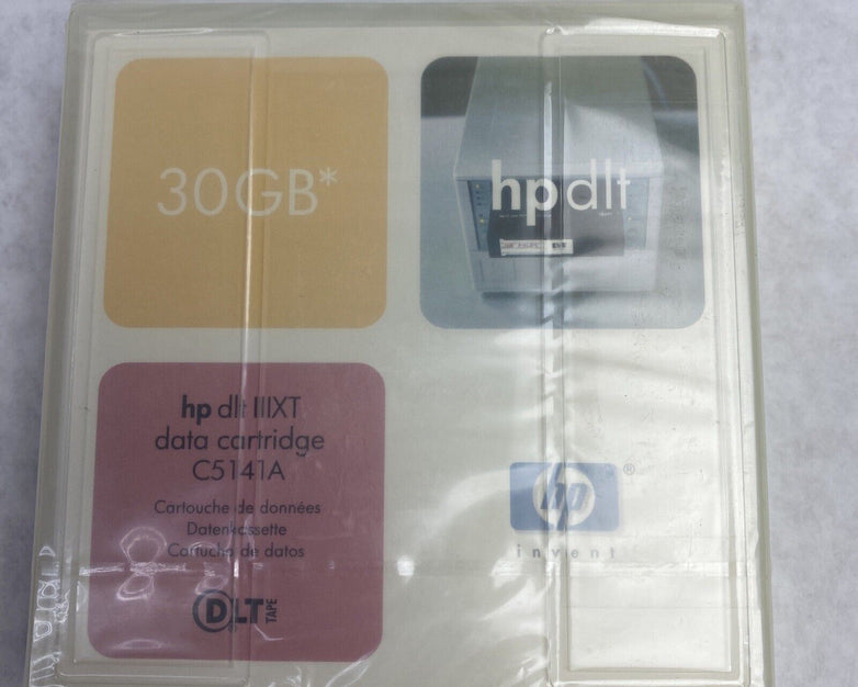 Lot ( 5 ) HP DLT IIIXT 30GB Data Cartridge SureStore Tape C5141A-85700