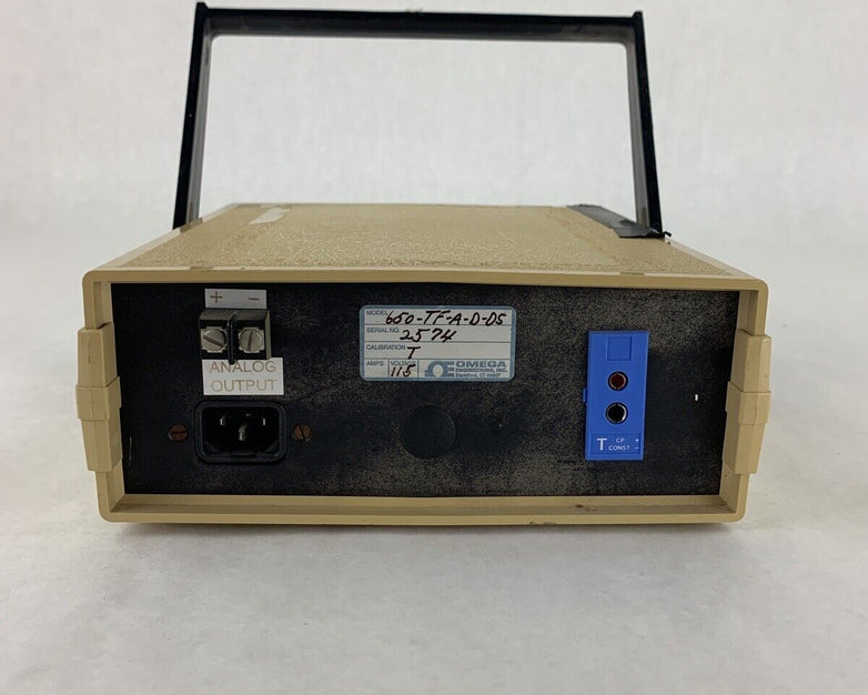 Omega Model 650 Type J Thermocouple Thermometer Power Tested