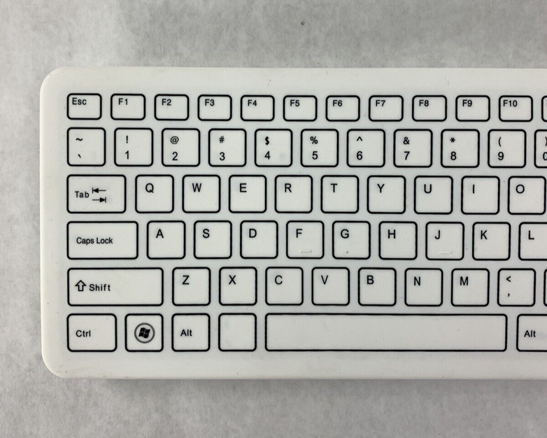 SterileFlat Wireless Antibacterial Medical Keyboard SF09-02W-V4 Missing Dongle