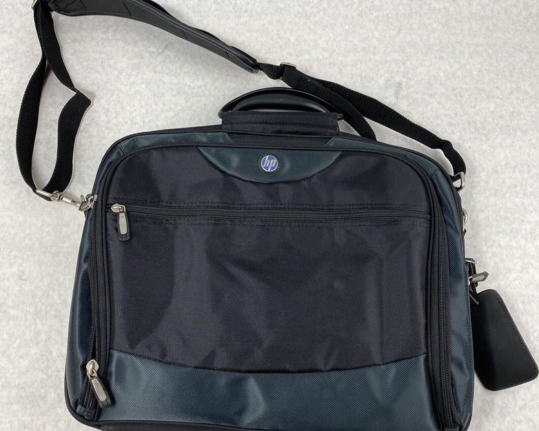 HP branded HP400-03 Top Load Laptop Shoulder Carry Case Satchel Pine Green