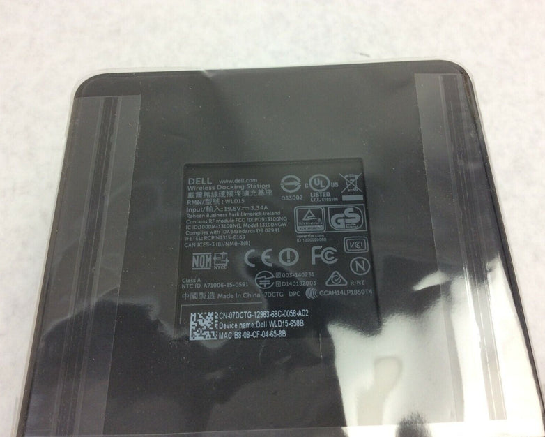 Dell WLD15 E/Port Plus Wireless Docking Station 19.5V NIB Sealed