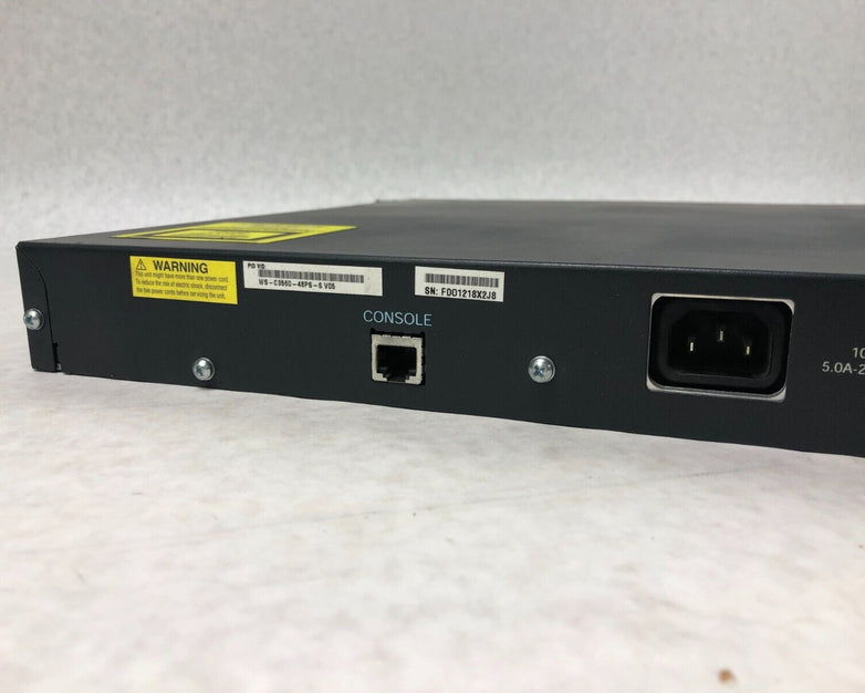 Cisco WS-C3560-48PS-S Catalyst 3560 Series PoE-48 Ethernet Switch