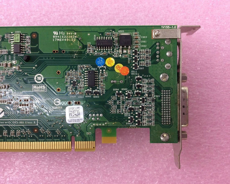 Lot of ( 2 ) NVIDIA GeForce 9300 GE P805 PCI-e DMS-59 256MB Video Card GPU