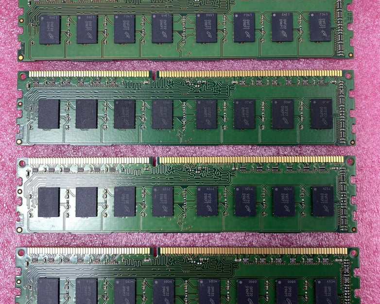 Lot of ( 4 ) 2GB Micron MT16JTF25664AZ-1G4F1 PC3-10600 DDR3 240-Pin DIMM Memory