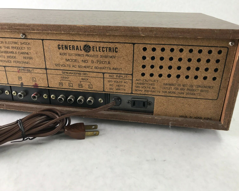 General Electric GE Stereo AM/FM 8 Track Player Music System 9-7201A