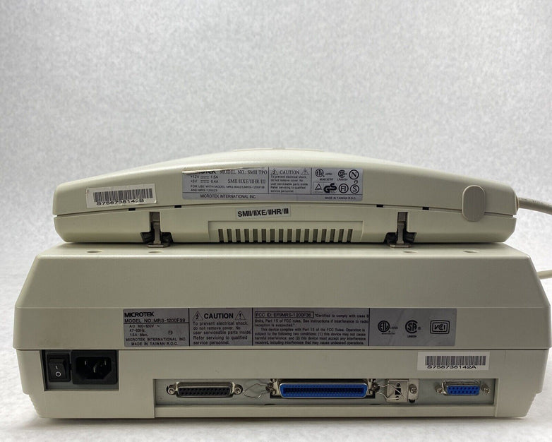 Microtek MRS-1200F36 ScanMaker III Flatbed Scanner DB15 Parallel Port UNTESTED