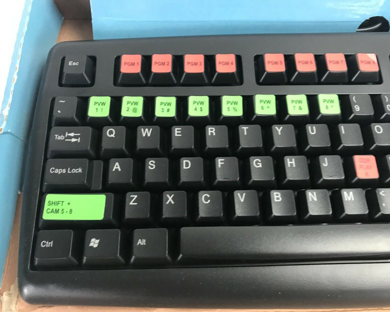 AOpen KB-858B Wired PS/2 Keyboard Colored Editing Macros